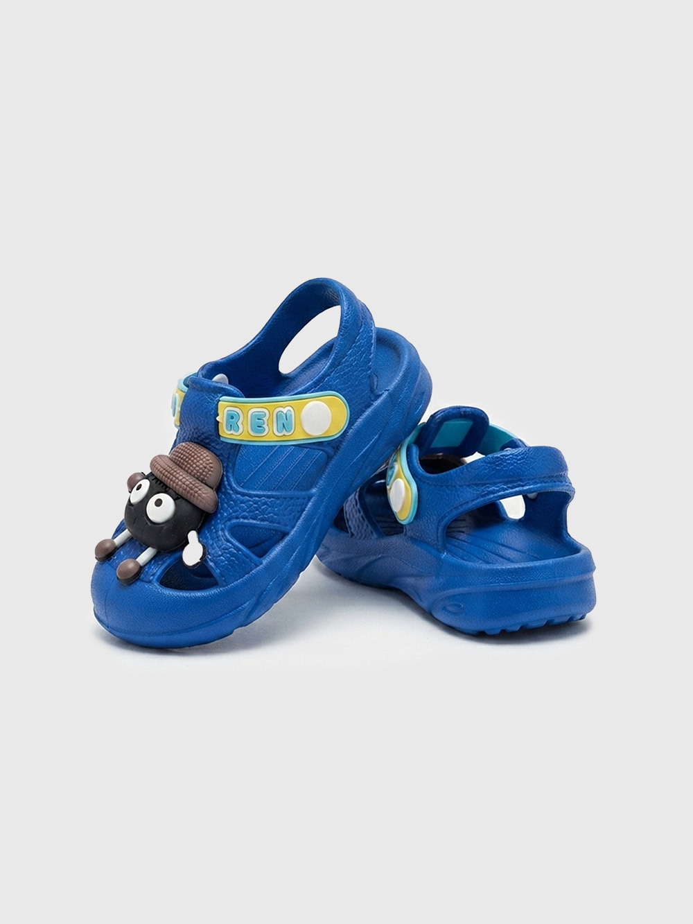 KiddoBounce Rice Hat EVA Clogs Blue - B99
